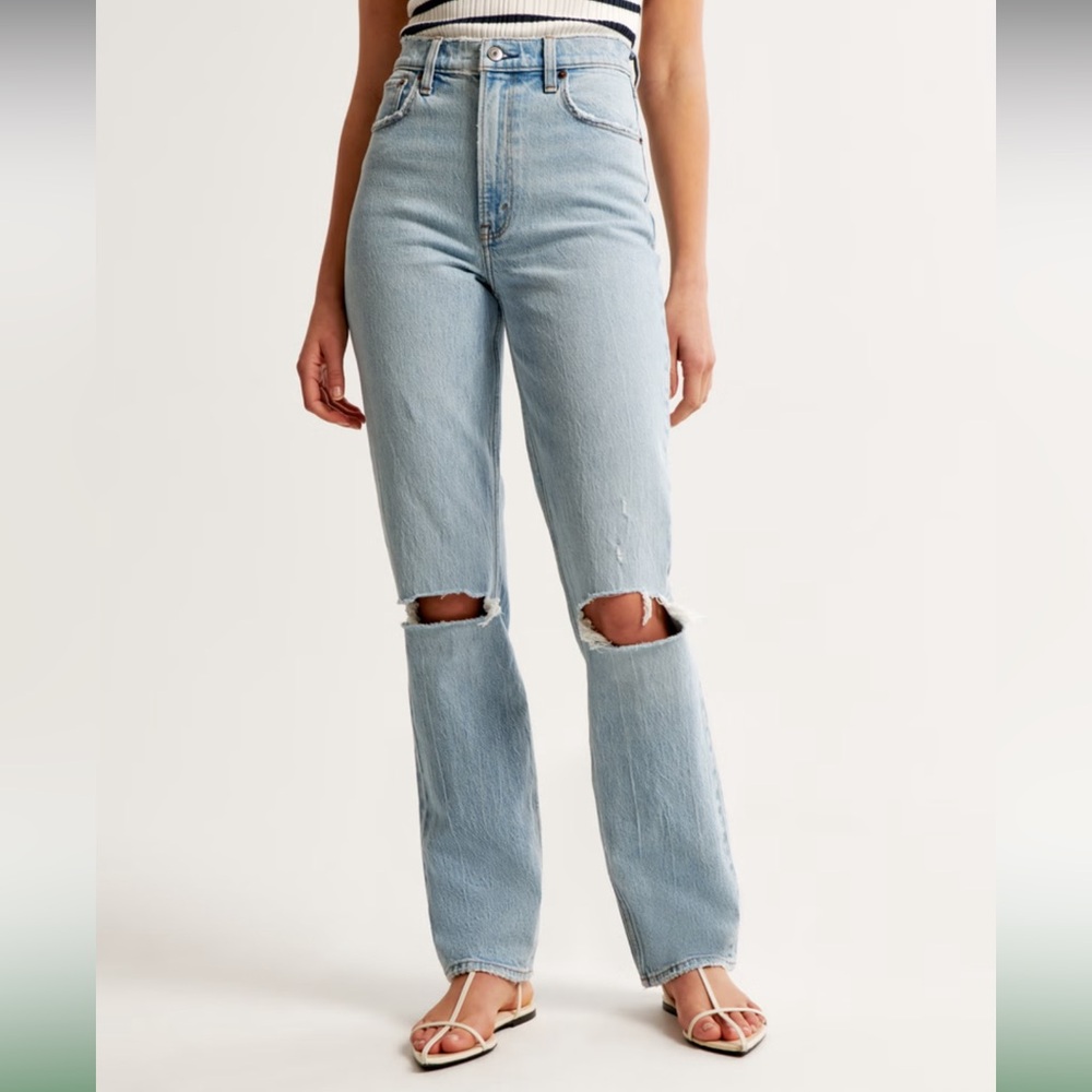 Abercrombie 90’s straight ultra high rise jeans size 20 / 35
